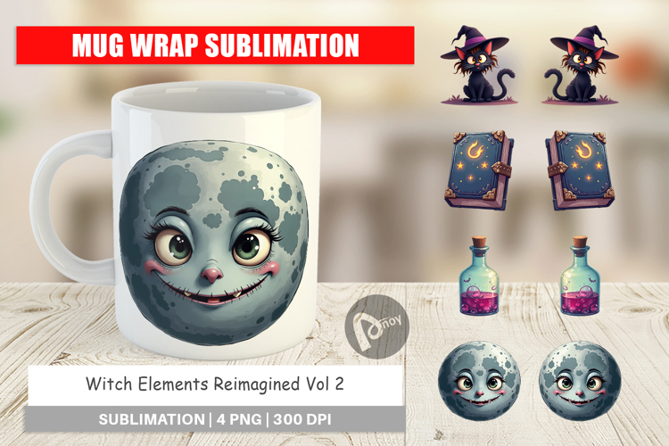 Mug Wrap Witch Elements Reimagined