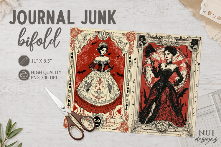 Gothic Victorian Vampire Journal Junk Lace halloween