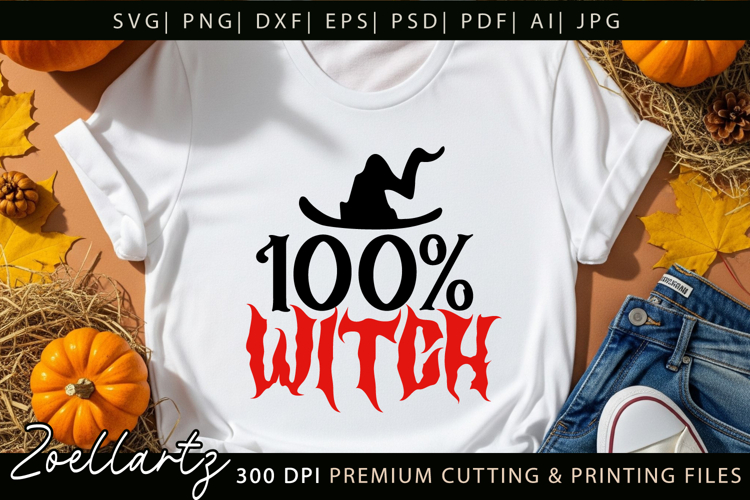 Witchy Halloween SVG for Cricut Spooky T-shirt Mug Design