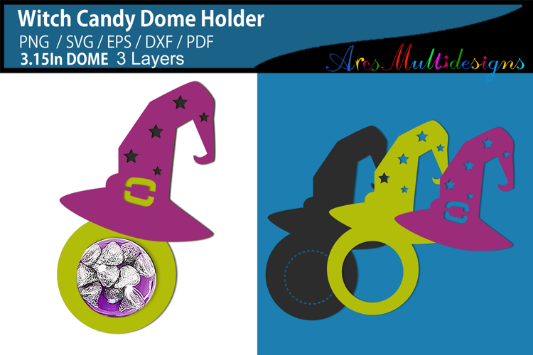 Witch Candy Dome Holder
