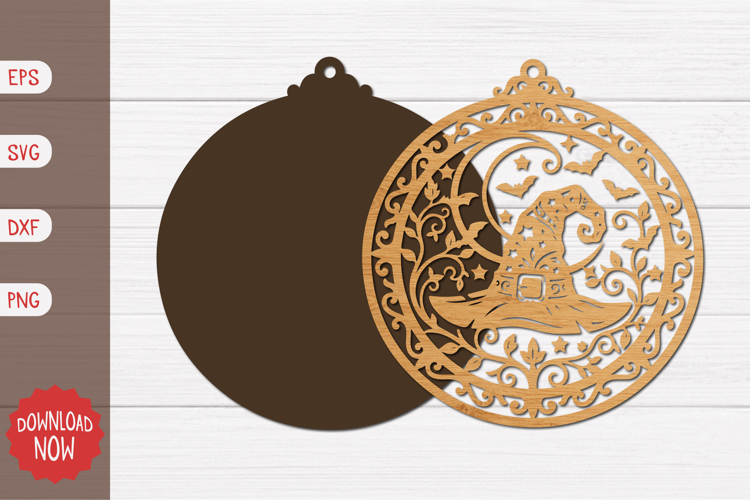 Witch Hat Halloween Door Sign SVG