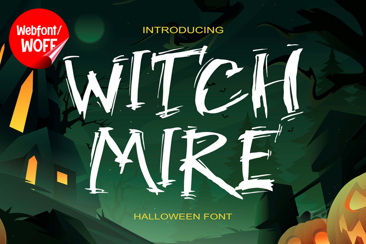 Witch Mire | Halloween Webfont for Spooky Creative Design