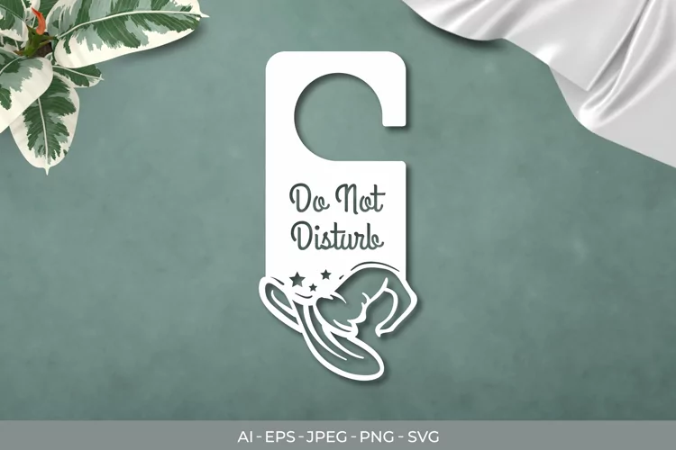 Witch Door Tag - Do Not Disturb SVG File