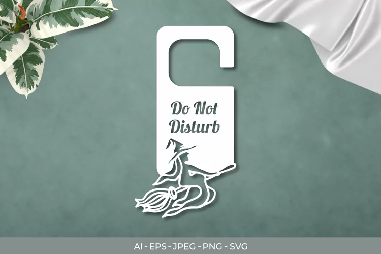 Witch Door Tag - Do Not Disturb SVG File