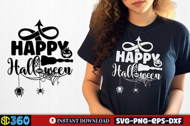 Happy halloween SVG, Halloween SVG, Retro Halloween SVG