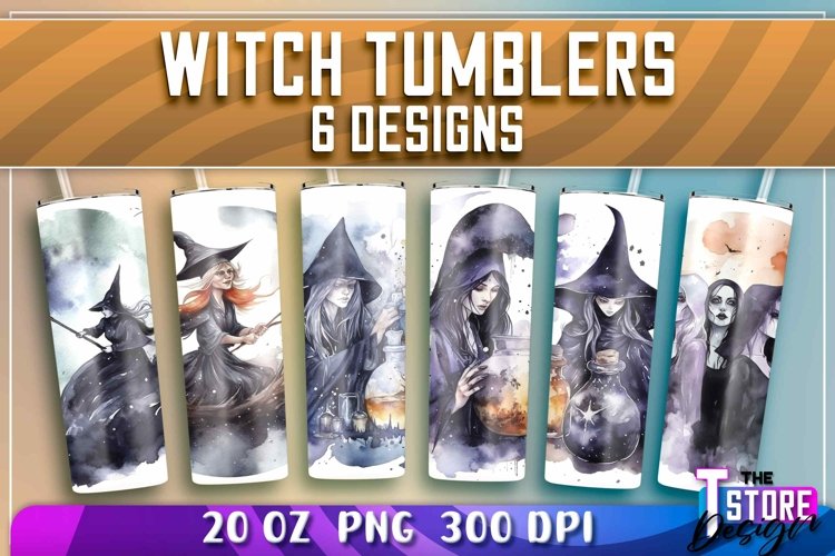 Witch Tumbler Sublimation|Halloween Tumbler Bundle v.1