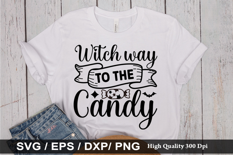 Witch way to the candy SVG - Halloween Design