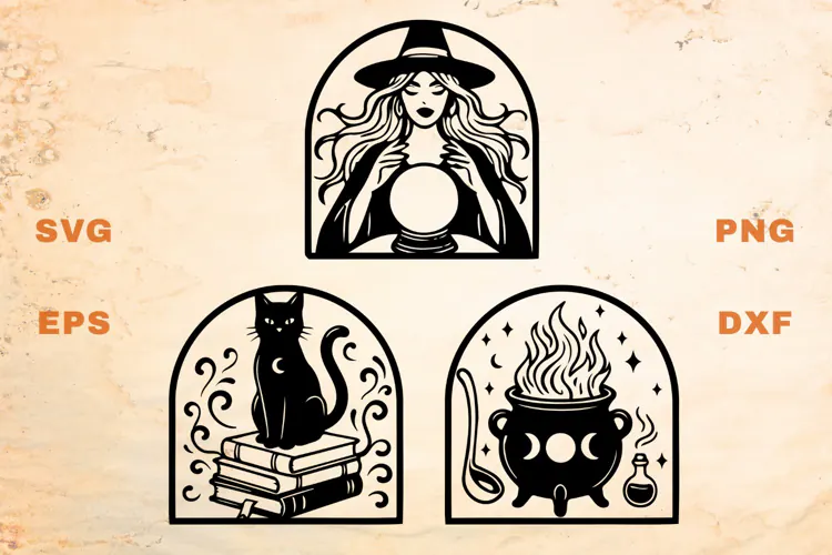 Witchy Halloween Scenes