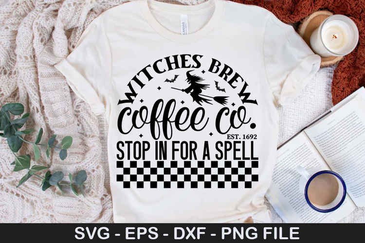 Witches brew coffee co stop in SVG - Halloween Design