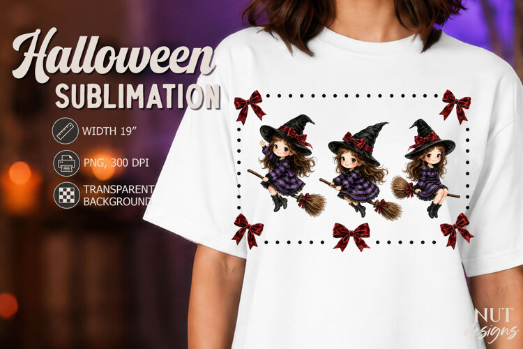 Cute Witch Halloween Shirt Coquette Halloween example image 1