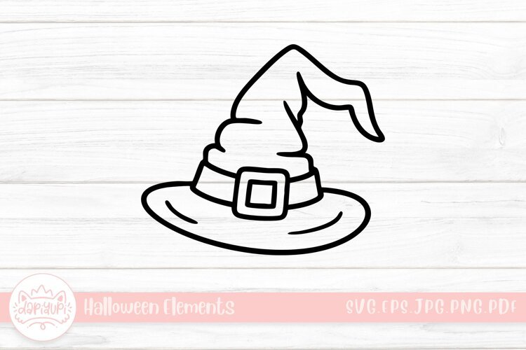 witches hat doodle halloween element example image 1