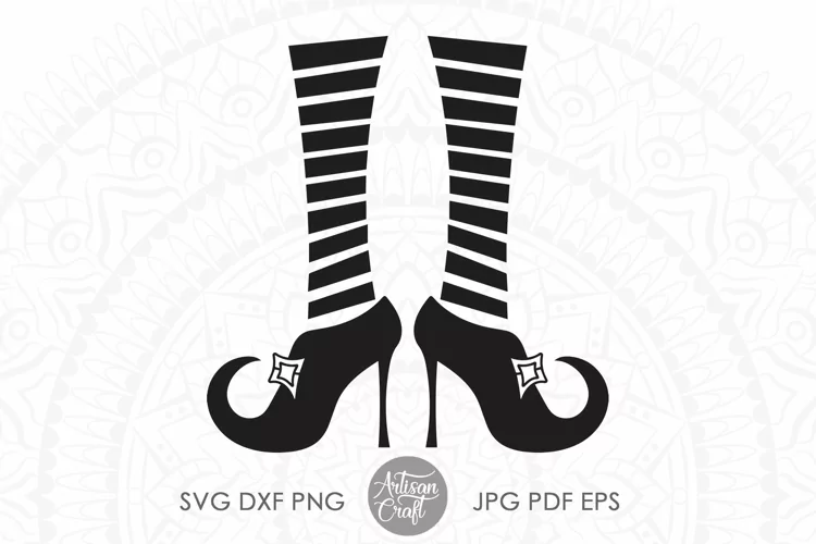 Halloween witch, witches legs, SVG, clip art, High heels