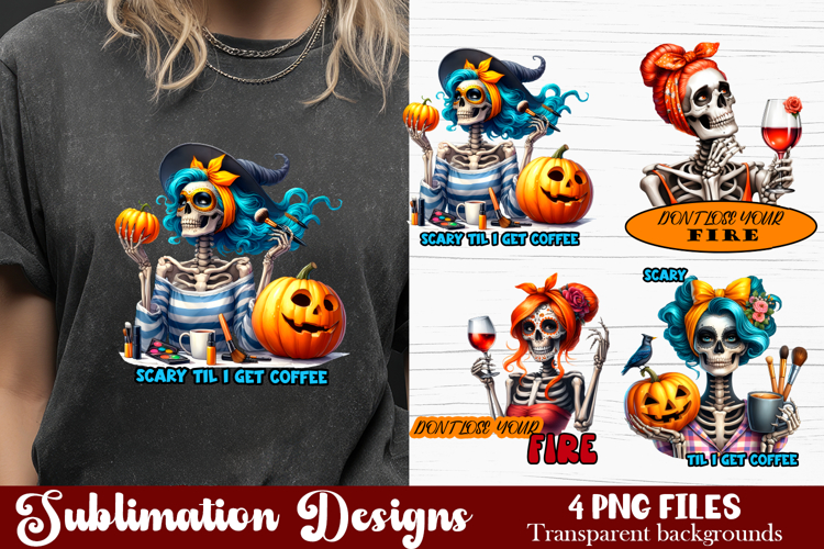 Witch housewives, Funny Skeleton Witch PNG