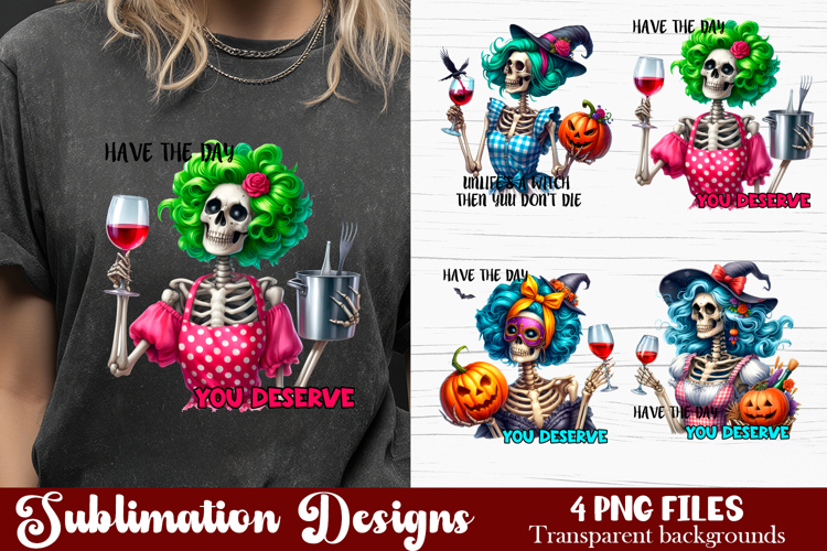 Witch housewives, Funny Skeleton Witch PNG