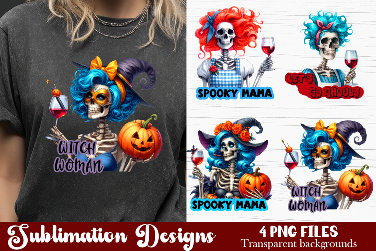Witch housewives, Funny Skeleton Witch PNG