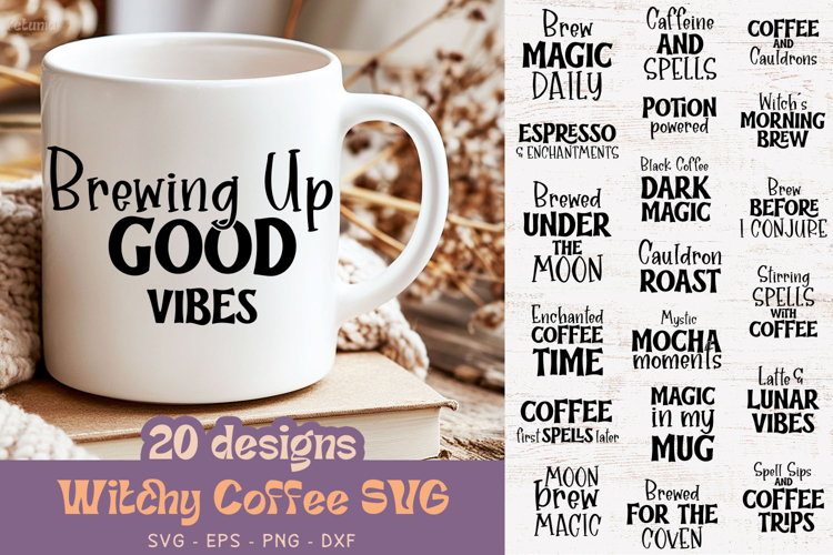 Witchy Coffee SVG Bundle | Witch SVG