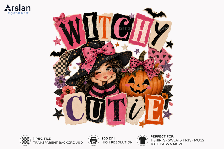 Witchy Cutie PNG - Cute Halloween Shirt Design