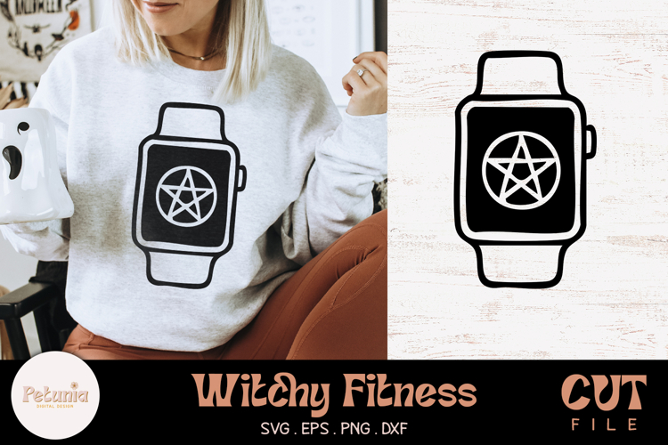 Smartwatch SVG Cut File | Witchy Fitness SVG