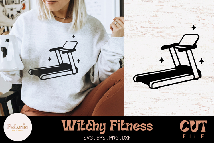 Treadmill SVG Cut File | Witchy Fitness SVG