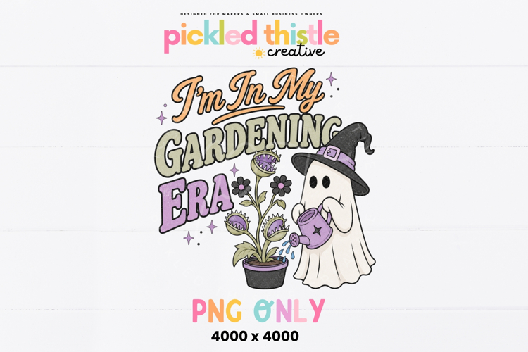 Im In My Gardening Era PNG, Halloween Ghost Gardening PNG