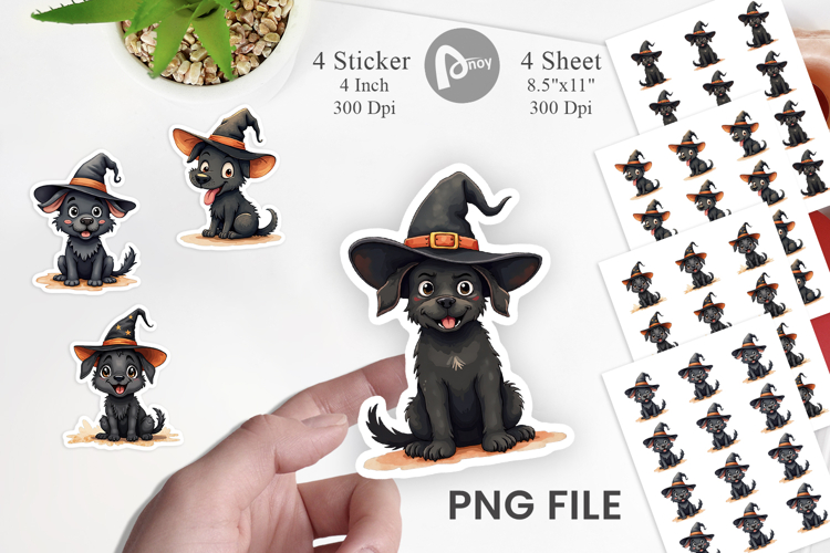 Witchy Pup Sticker