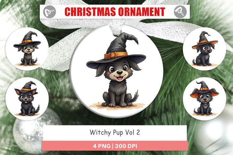 Ornament Witchy Pup