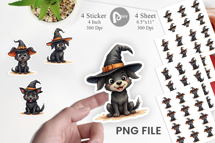 Witchy Pup Sticker