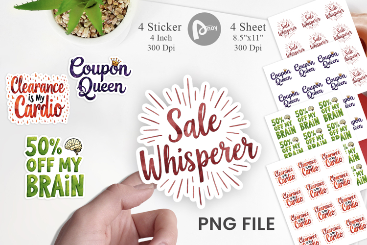 Witty Bargain Hunter Sticker