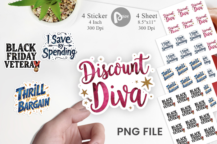 Witty Bargain Hunter Sticker