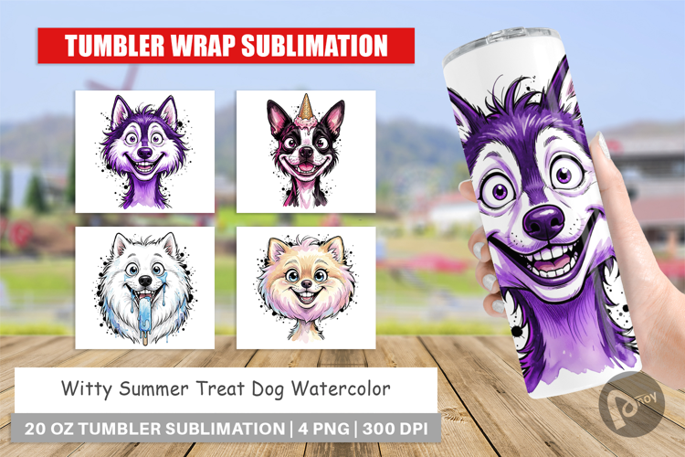 Summer Treat Dog Tumbler