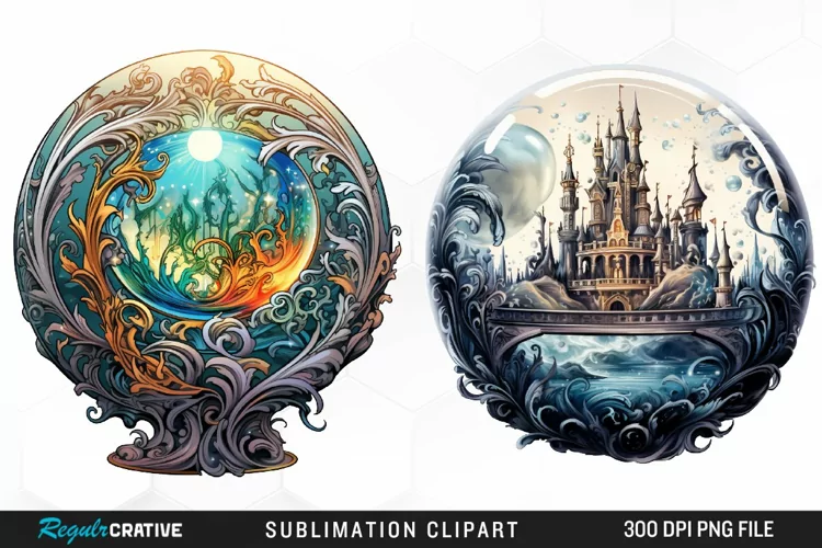 Magical Fairytale Wizards Exquisite Clipart