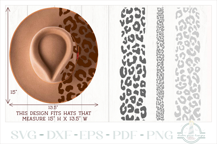 Leopard Print Hat Burning Pyrography Design