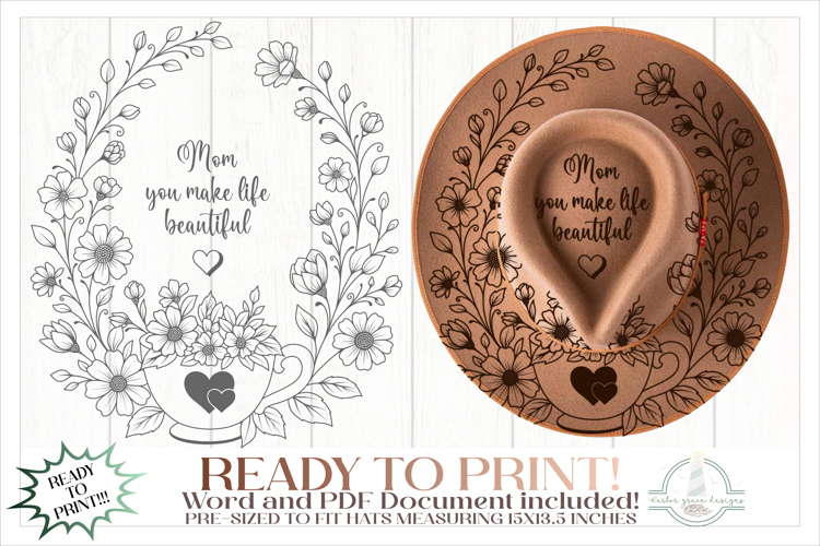 Mom You Make Life Beautiful - Mothers Day Quote Hat Burning