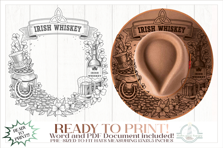 St Patricks Day Hat Burning Design