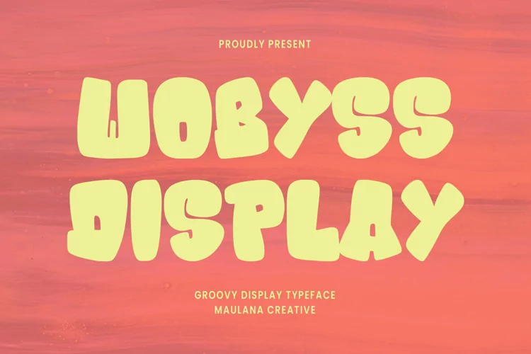 Wobyss Groovy Display Typeface