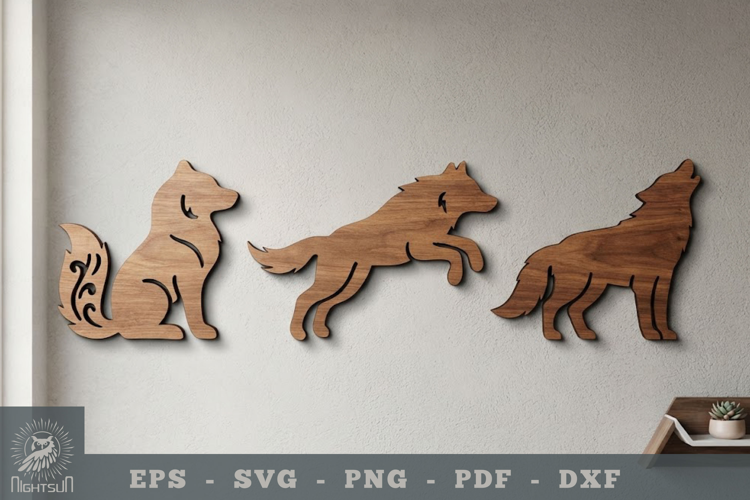 Wolf Lasercut Wall Decor