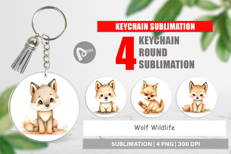 Keychain Wolf Wildlife