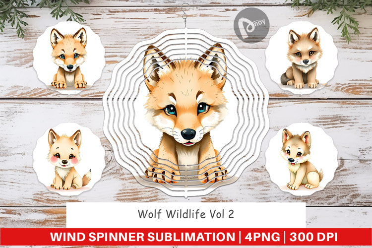 Wind Spinner Wolf Wildlife
