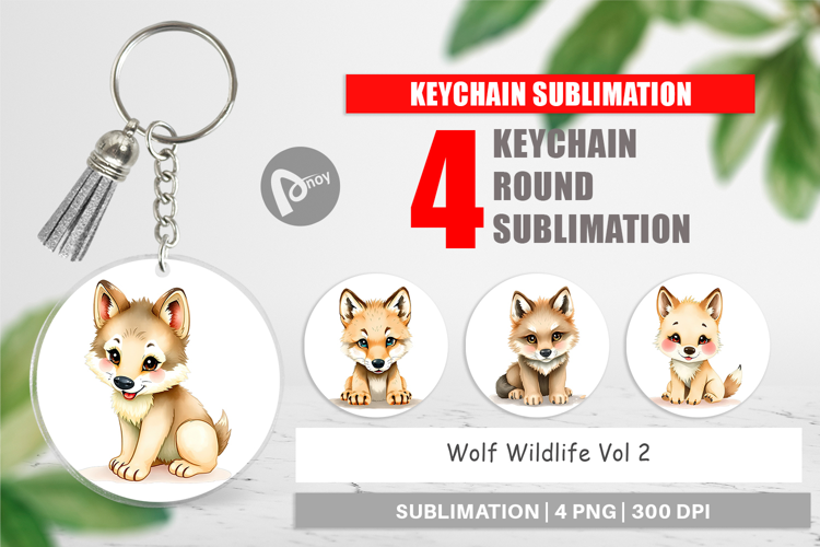 Keychain Wolf Wildlife