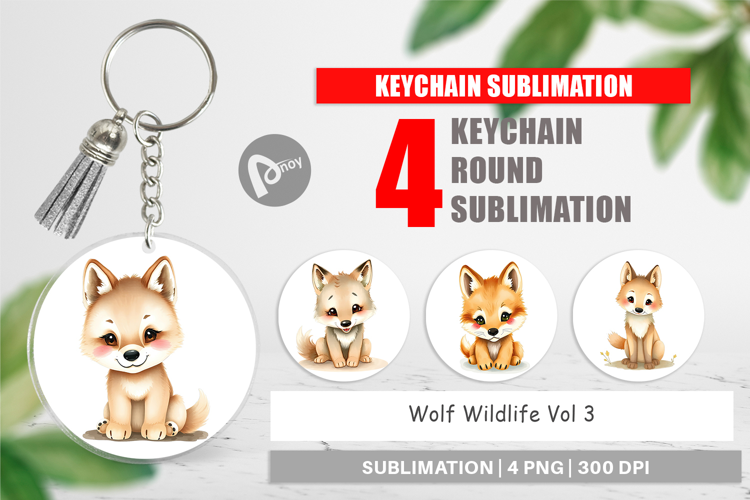 Keychain Wolf Wildlife