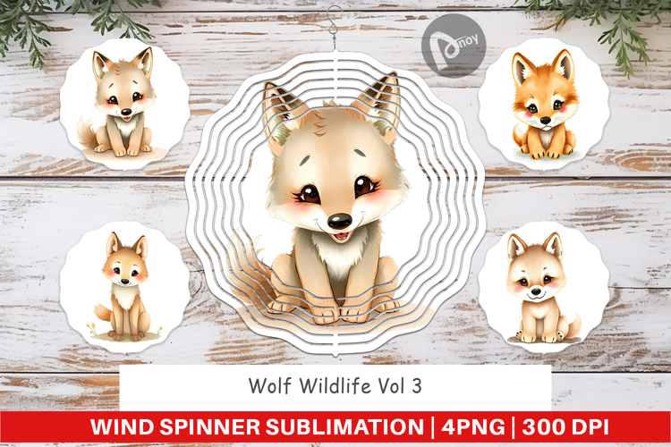 Wind Spinner Wolf Wildlife
