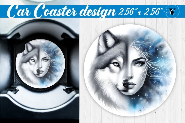 Car Coaster | Strong woman example image 1