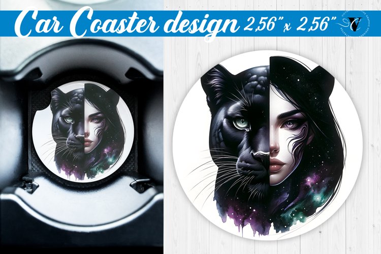Car Coaster | Strong woman example image 1