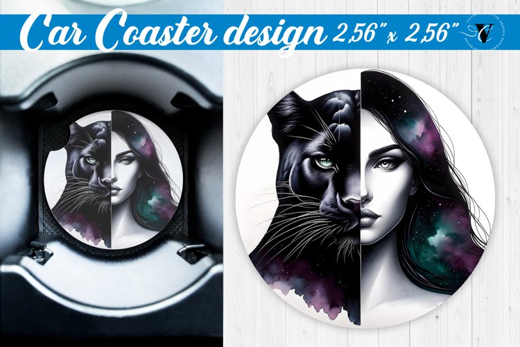 Car Coaster | Strong woman example image 1