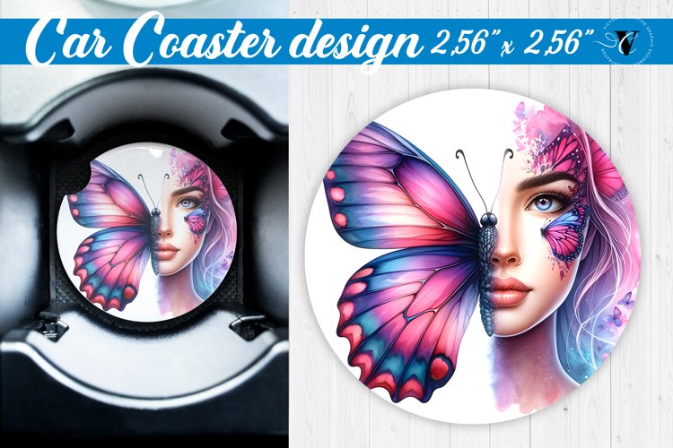 Car Coaster | Strong woman example image 1