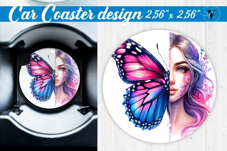 Car Coaster | Strong woman example image 1