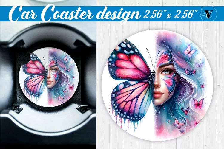 Car Coaster | Strong woman