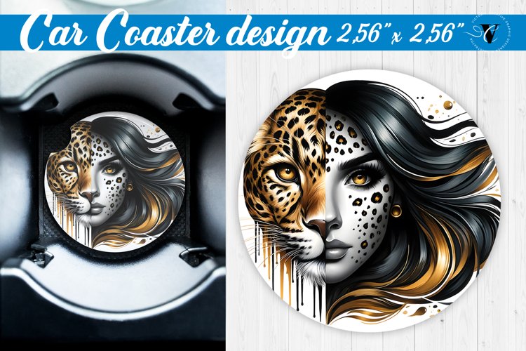 Car Coaster | Strong woman example image 1