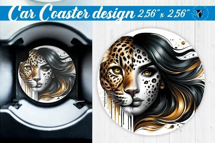 Car Coaster | Strong woman