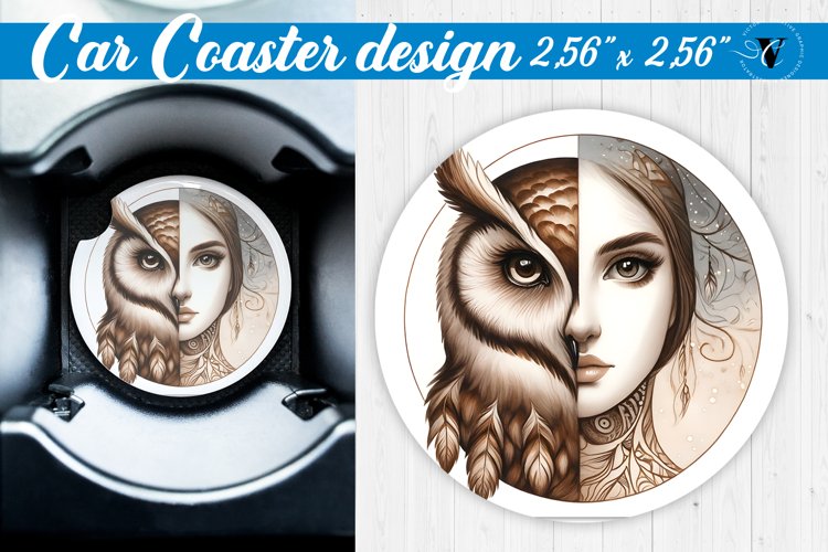 Car Coaster | Strong woman example image 1